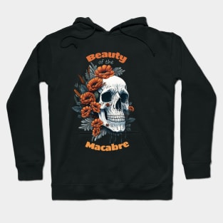 Celebrating Life, Darling Skulls and Decorative Poppies, Poppies and Lady skull, sugar skull, dark, La catrina, calavera, bones, gothic floral lady Hoodie